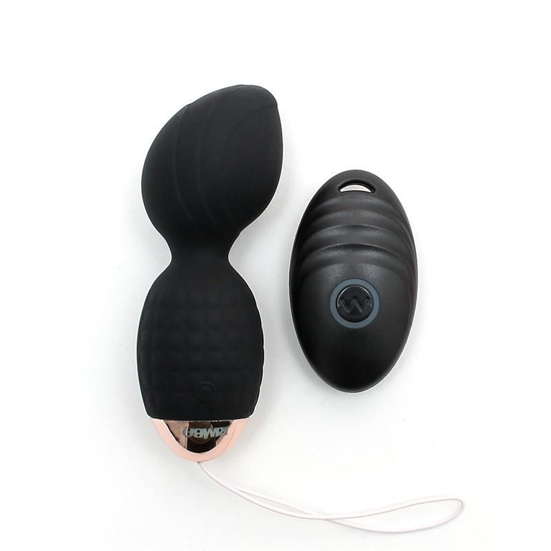 Vibrating Kegel Balls with Remote Control Athens Black Vibrating Kegel Balls with Remote Control Athens Black