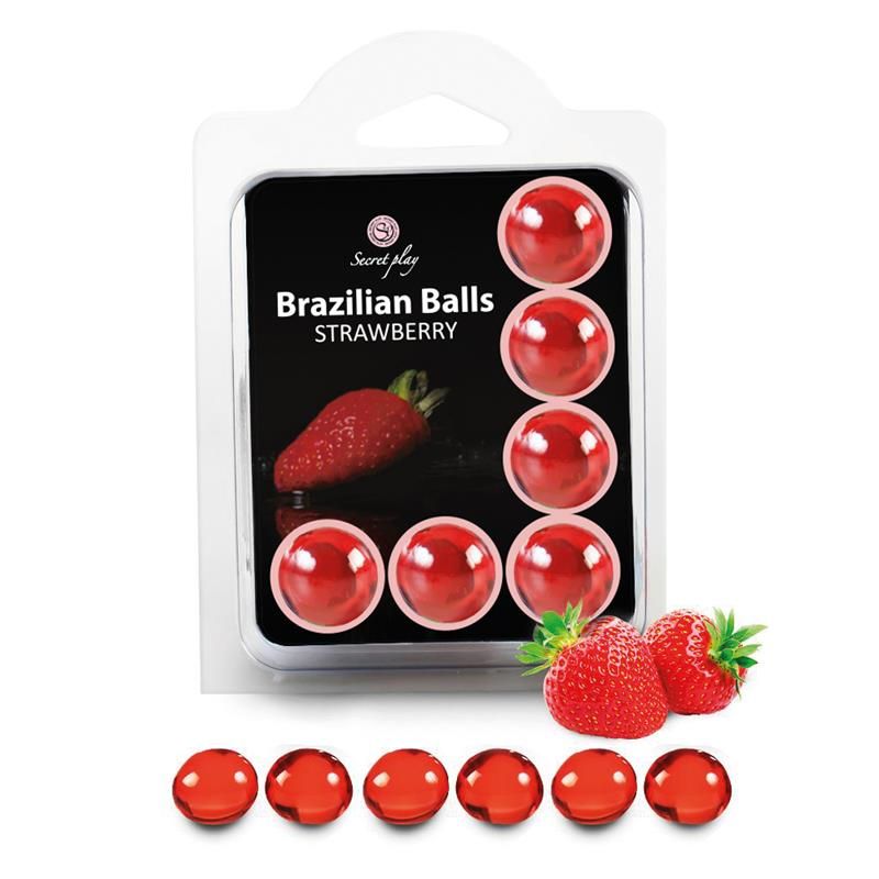 Brazilian Balls Set 6 Strawberry Brazilian Balls Set 6 Strawberry