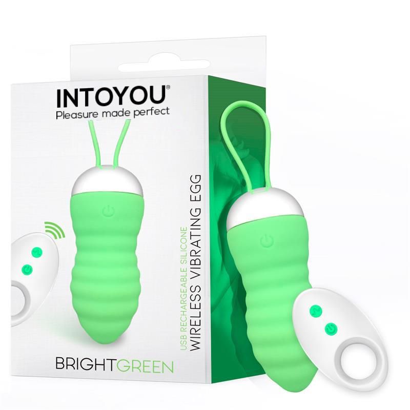 Brightgreen Vibrating Egg Remote Control USB Silicone Brightgreen Vibrating Egg Remote Control USB Silicone