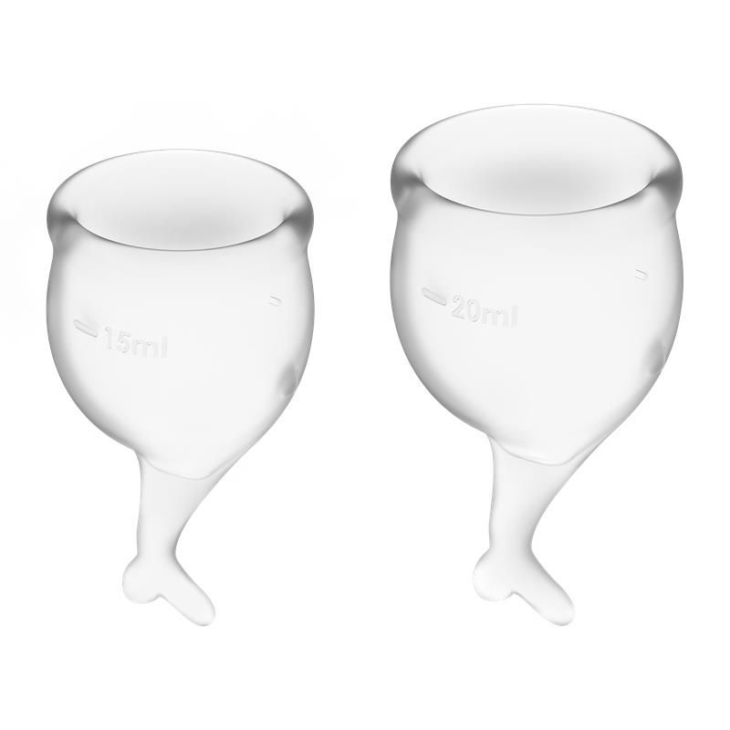 Feel Secure Menstrual Cup Transparent Pack of 2 Feel Secure Menstrual Cup Transparent Pack of 2