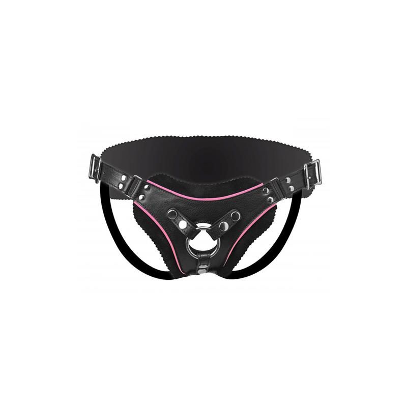 Flamingo Low Rise Strap-On Harness Black Flamingo Low Rise Strap-On Harness Black