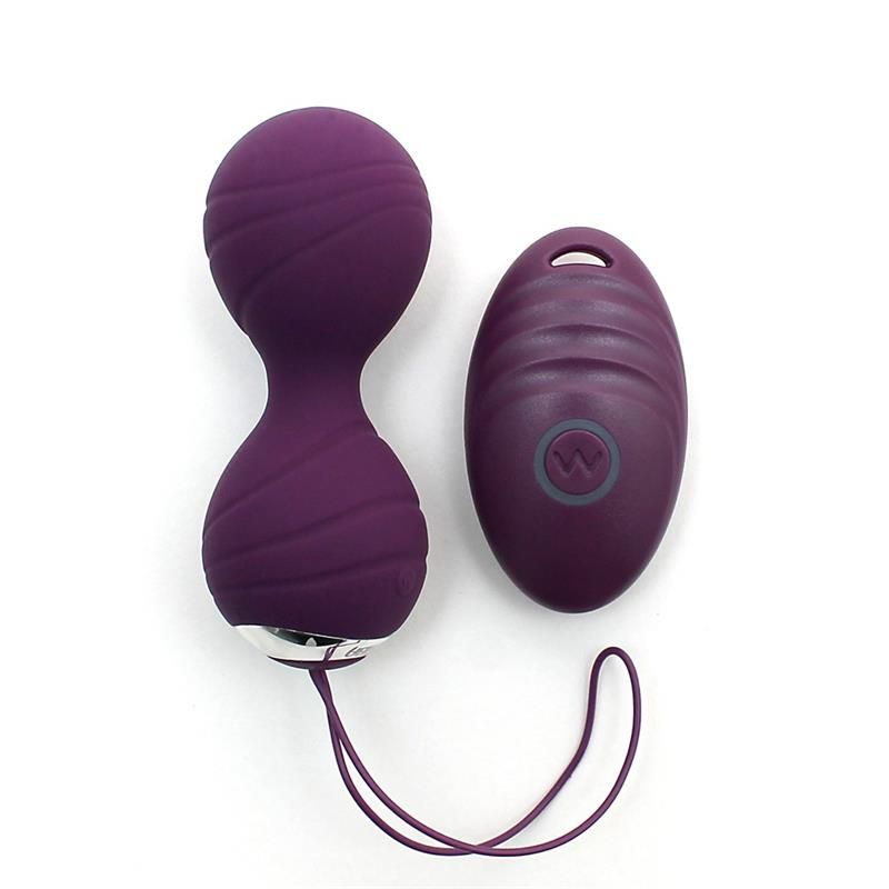 Vibrating Kegel Balls with Remote Control Cannes Purple Vibrating Kegel Balls with Remote Control Cannes Purple