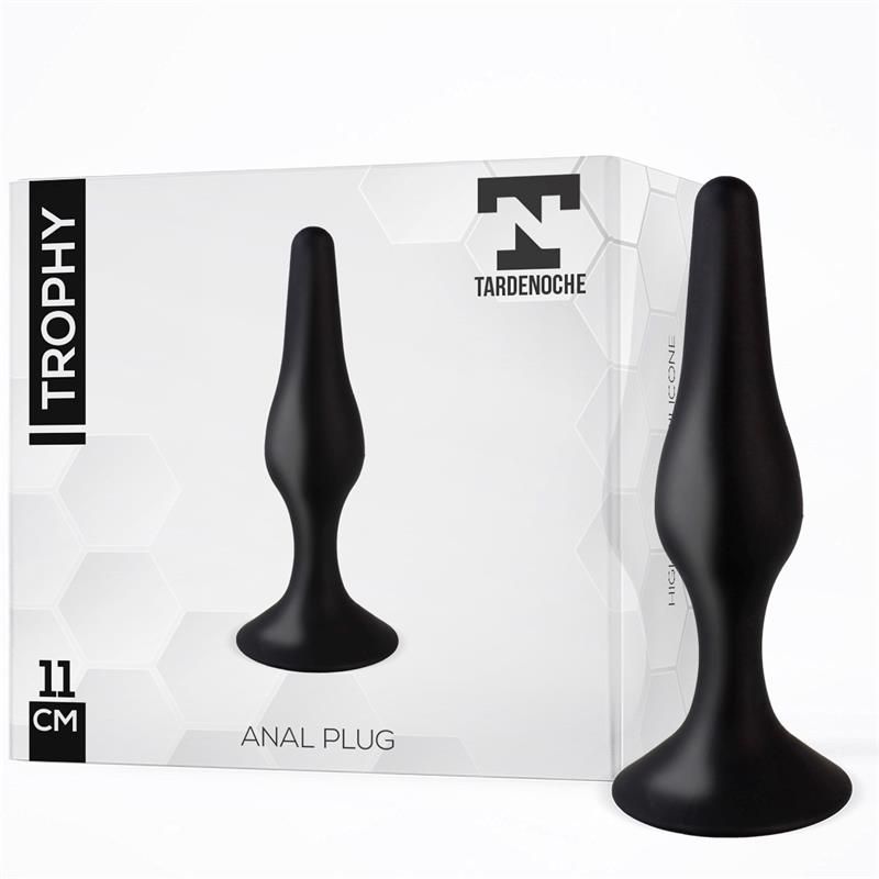 Trophy Anal Plug 11 cm Silicone Black Trophy Anal Plug 11 cm Silicone Black