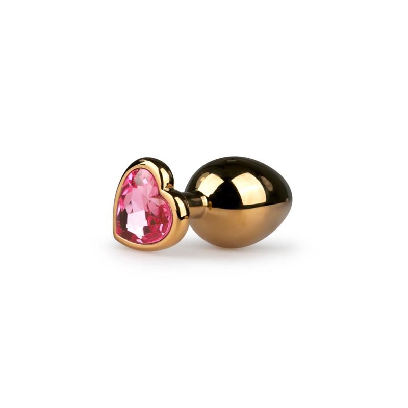 Metal Anal Plug No. 7 - Gold / Pink Metal Anal Plug No. 7 - Gold / Pink