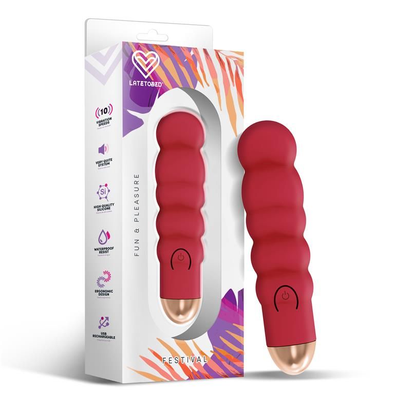 Ewon Stimulator 10 Speeds Rust Red Ewon Stimulator 10 Speeds Rust Red