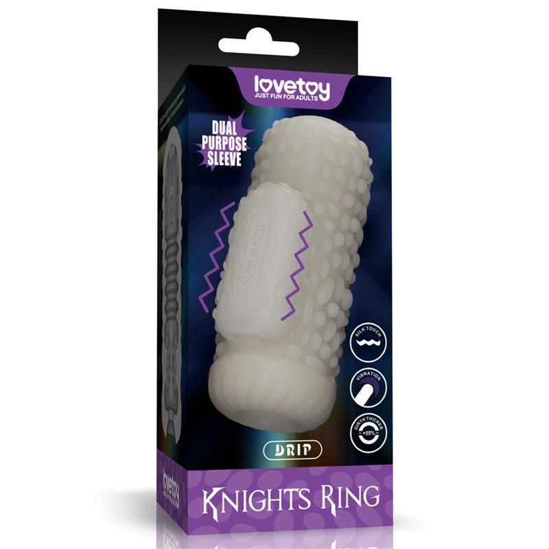 Knights Ring Vibrating Dual Purpose Sleeve Drip Knights Ring Vibrating Dual Purpose Sleeve Drip