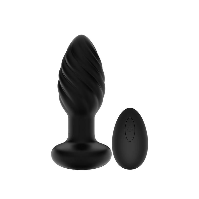 Spiral Mellow Butt Plug with Vibration and Remote Spiral Mellow Butt Plug with Vibration and Remote