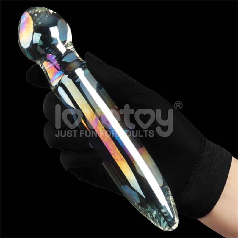 Glow in the Dark Glass Dildo Twilight Gleam Prism Glass Glow in the Dark Glass Dildo Twilight Gleam Prism Glass