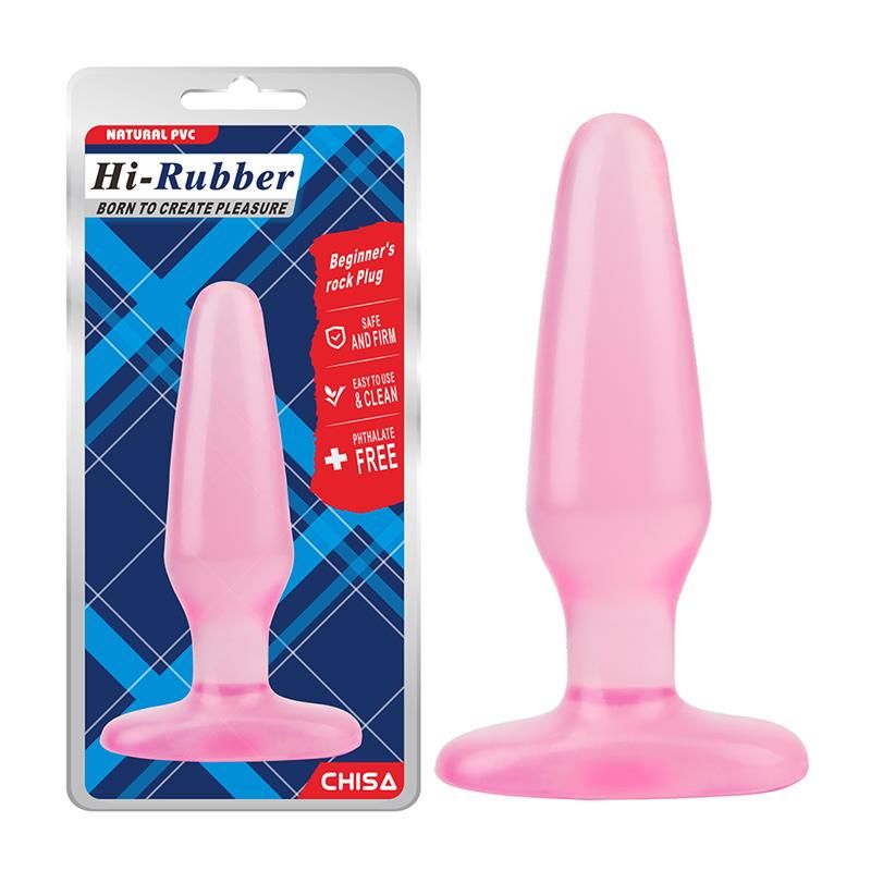 Beginners Rock Butt Plug Pink Beginners Rock Butt Plug Pink