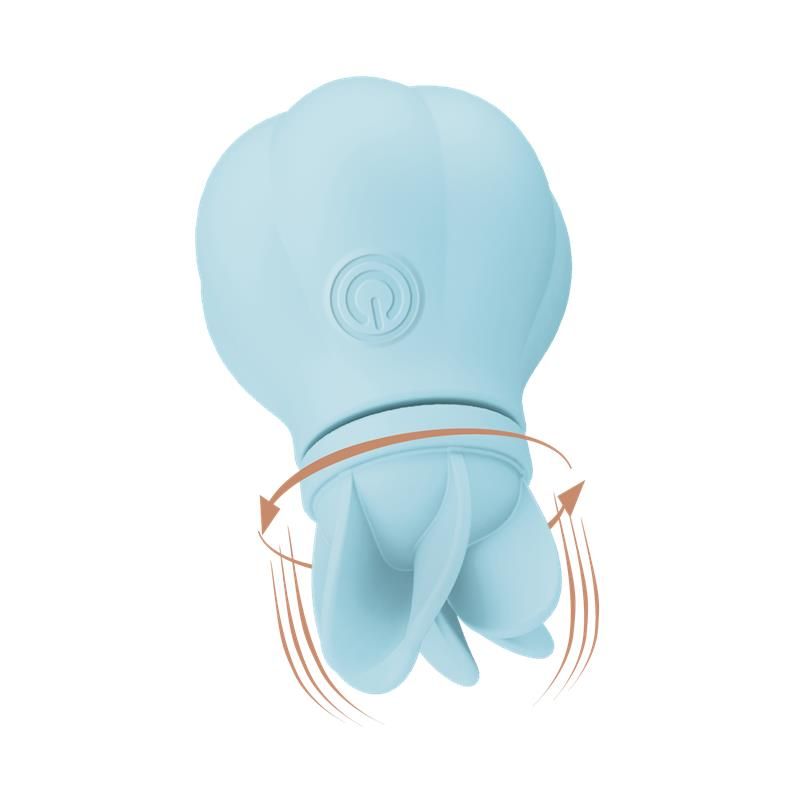 Stimulator Caress Vibration and Rotation Light Blue Stimulator Caress Vibration and Rotation Light Blue