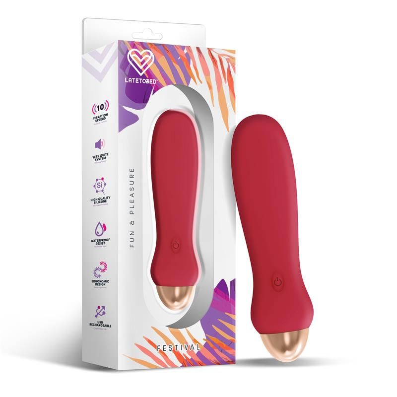 Luxo Stimulator 10 Speeds Rust Red Luxo Stimulator 10 Speeds Rust Red