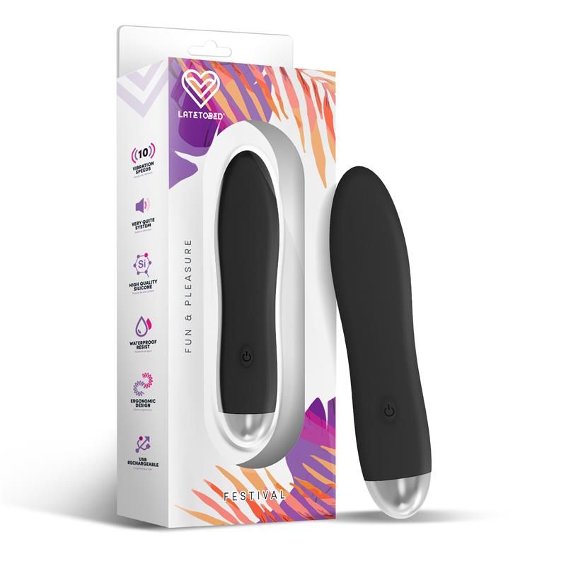 Dawel Stimulator 10 Speeds Black Dawel Stimulator 10 Speeds Black