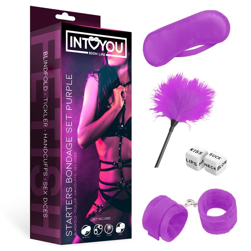 Starters Bondage Set 4 Pieces Purple Starters Bondage Set 4 Pieces Purple