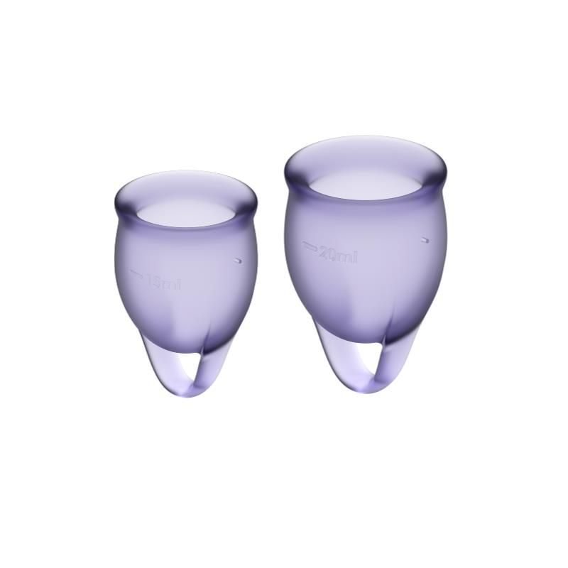 Feel Confident Menstrual Cup Lilla Pack of 2 Feel Confident Menstrual Cup Lilla Pack of 2