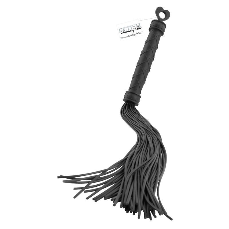 Fetish Fantasy Elite Silicone Bondage Flogger Black Fetish Fantasy Elite Silicone Bondage Flogger Black