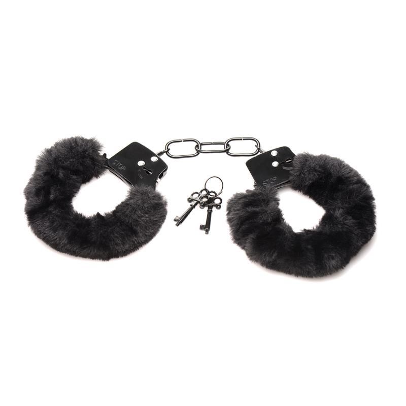 Furry Handcuffs Black Furry Handcuffs Black