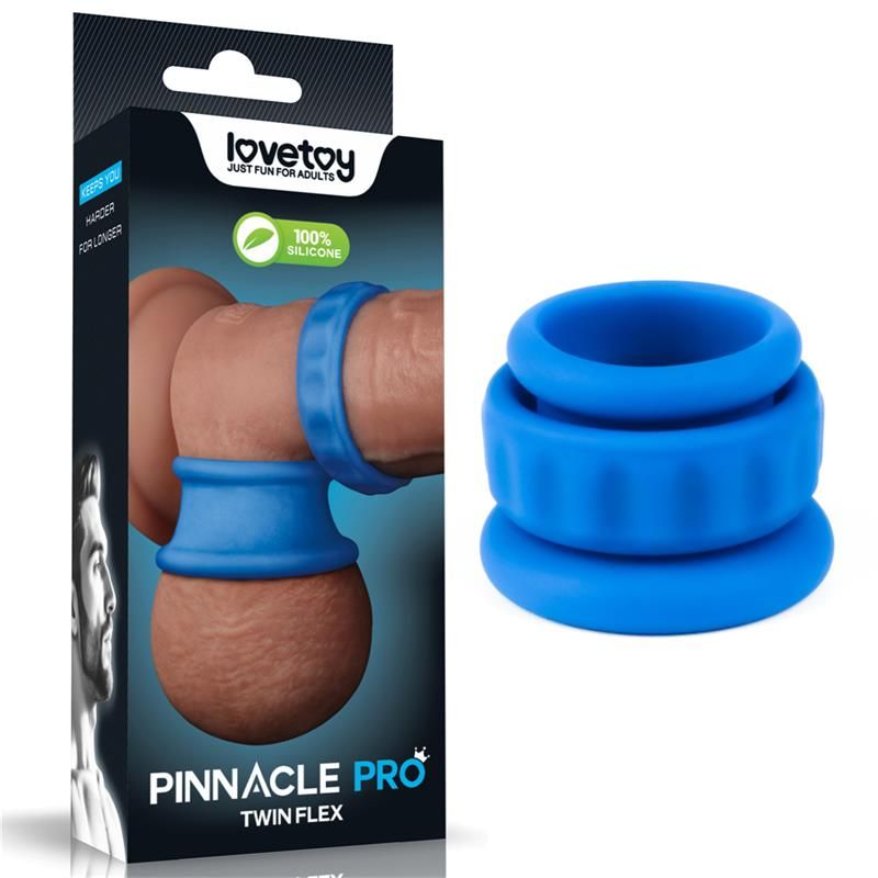 Pinnacle Pro Twin Flex Stretcher Double Penis Ring Pinnacle Pro Twin Flex Stretcher Double Penis Ring