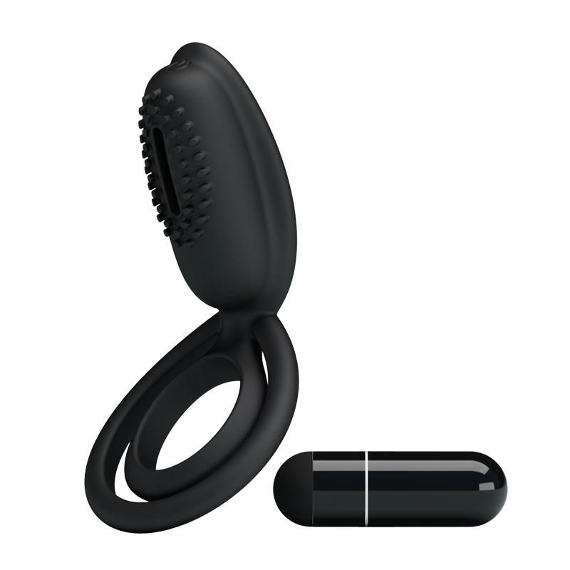 Pretty Love Vibrating Cock Ring Esther Black Pretty Love Vibrating Cock Ring Esther Black