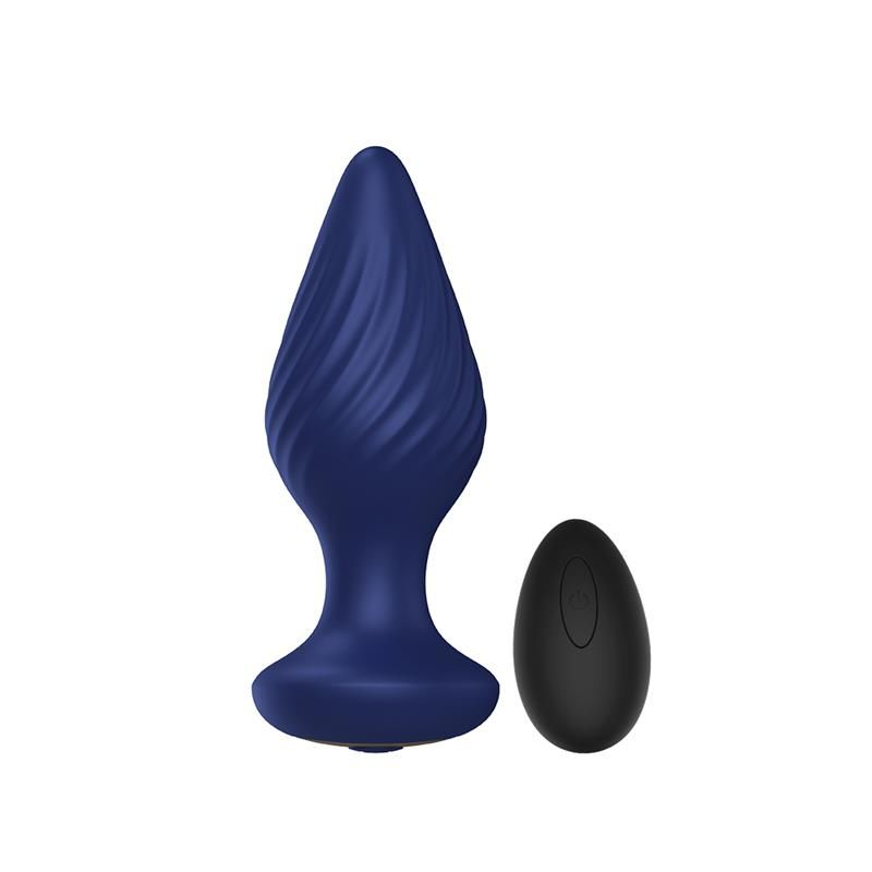 Spiral Butt Plug with Vibration and Remote Spiral Butt Plug with Vibration and Remote