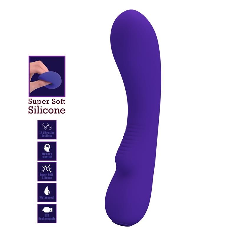 Prescott Vibrator USB Silicone Lilac Prescott Vibrator USB Silicone Lilac
