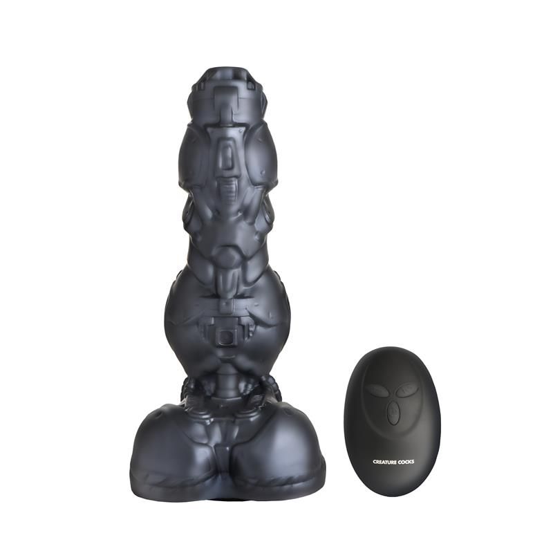 Cyborg Cock Thrusting and Vibrating Metal Dildo Cyborg Cock Thrusting and Vibrating Metal Dildo