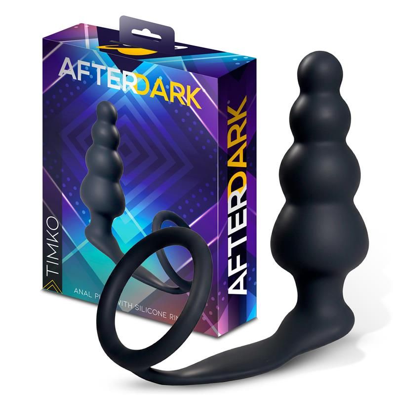 Timko Anal Plug with Silicone Ring Timko Anal Plug with Silicone Ring