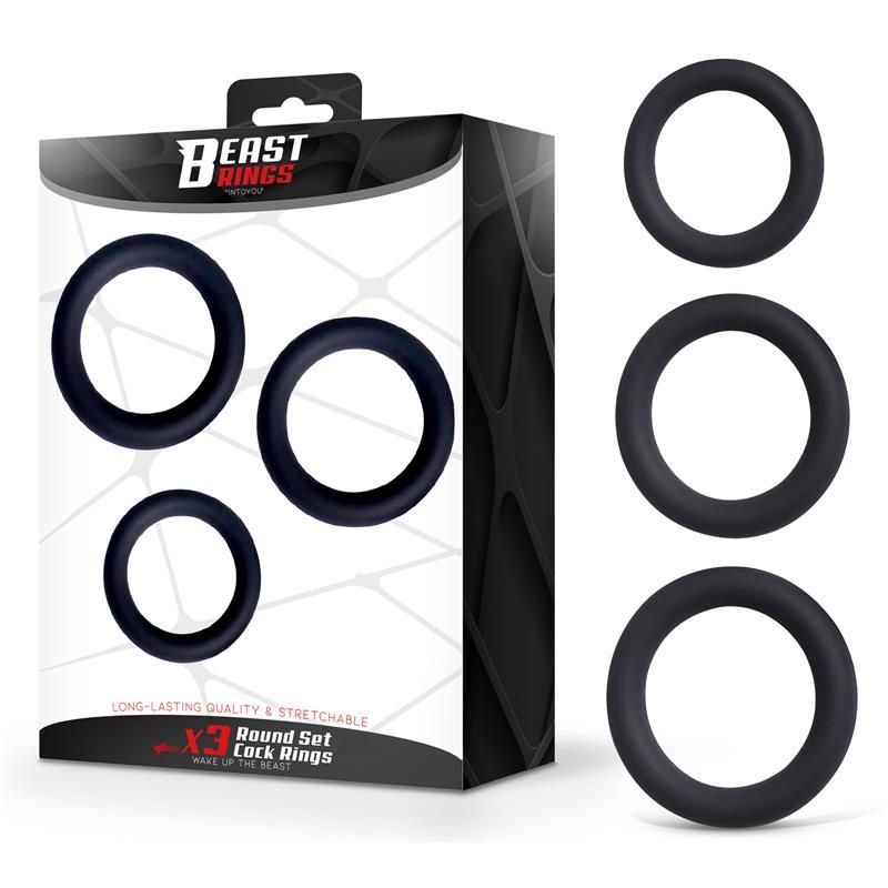 Set of 3 Penis Rings Silicone S, M and L Set of 3 Penis Rings Silicone S, M and L