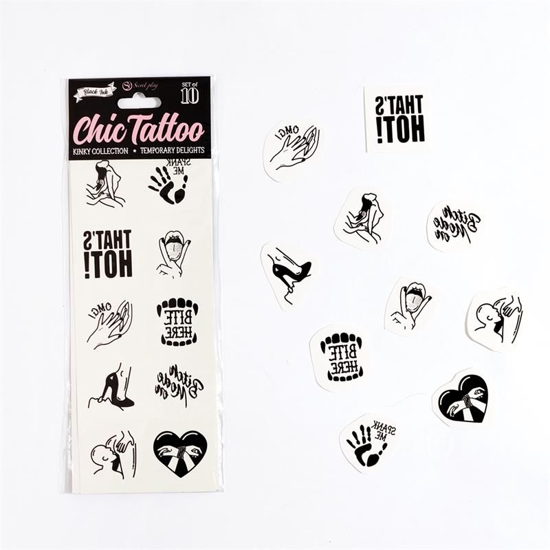 10 temporary tattoos Kinky Collection 10 temporary tattoos Kinky Collection
