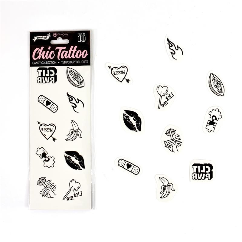 10 temporary Tattoos Candy Collection 10 temporary Tattoos Candy Collection
