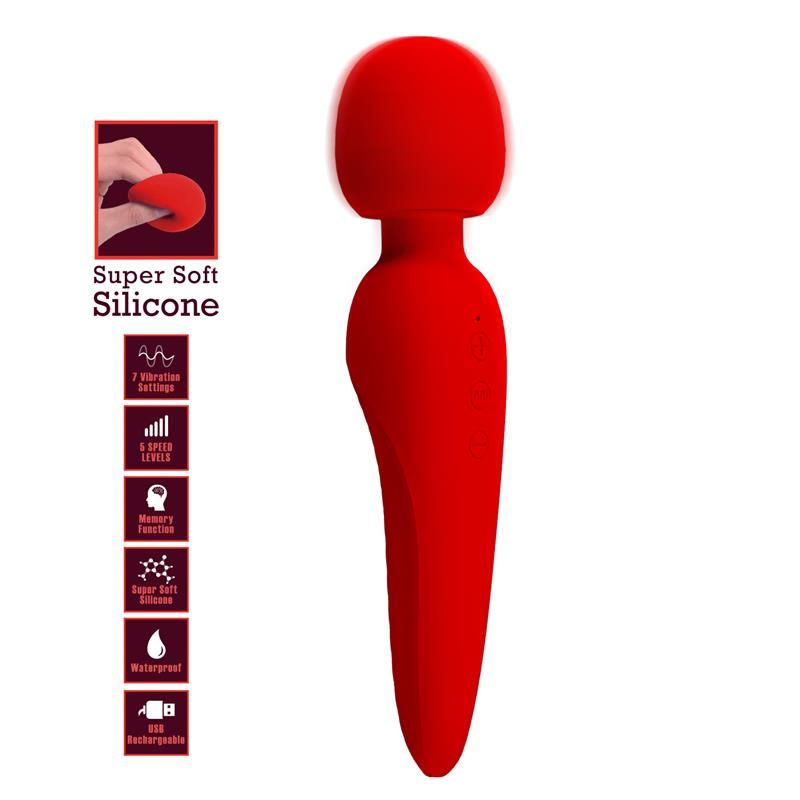 Meredith Massager Wand Red Meredith Massager Wand Red