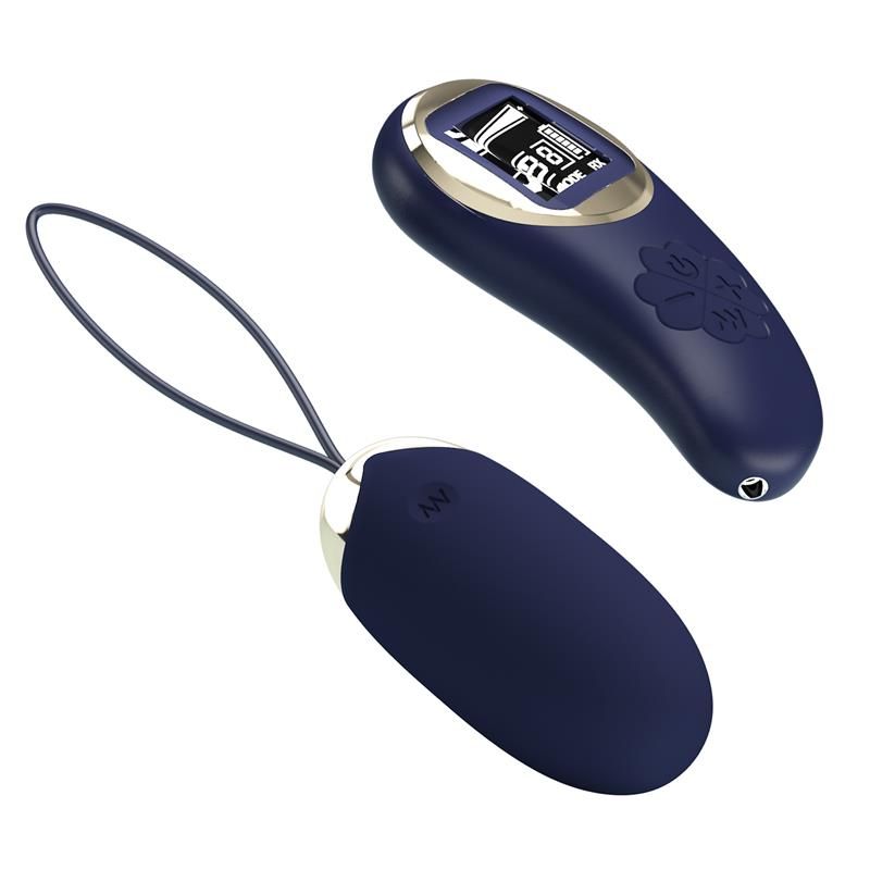 Mina Vibrating Egg with Digital Screem Remote control Blue Mina Vibrating Egg with Digital Screem Remote control Blue