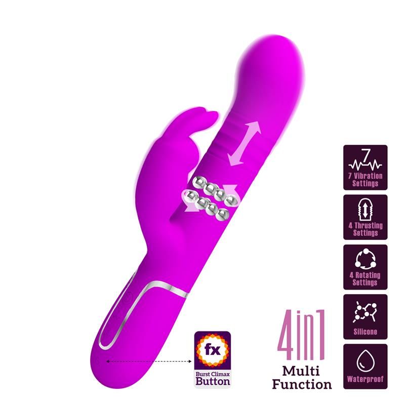 Coale Thrusting and Rotating Rabbit Vibrator USB Coale Thrusting and Rotating Rabbit Vibrator USB