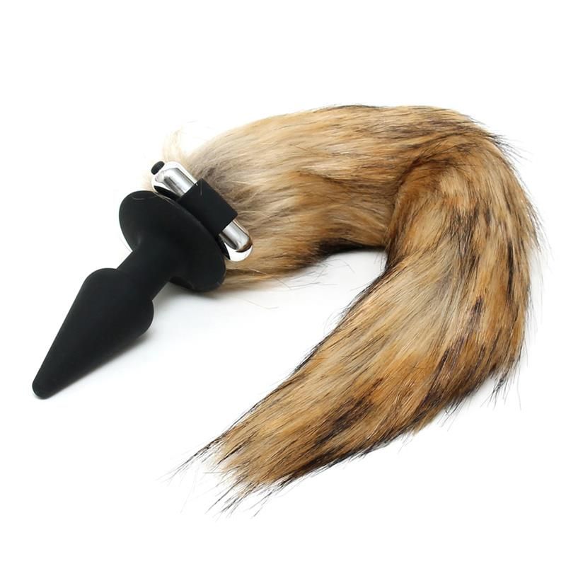 Vibrating Plug with Fox Tail Vibrating Plug with Fox Tail