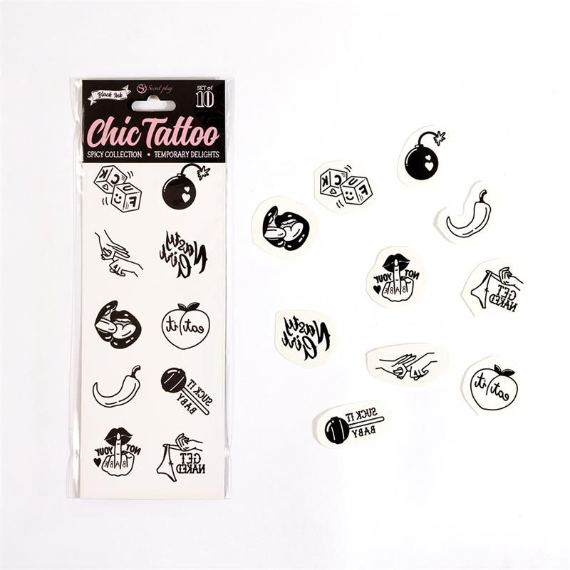 10 temporary tattoos Spicy Collection 10 temporary tattoos Spicy Collection