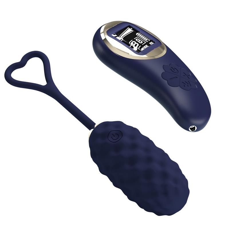 Vivian Vibrating Egg with Digital Screen Remote Control Blue Vivian Vibrating Egg with Digital Screen Remote Control Blue