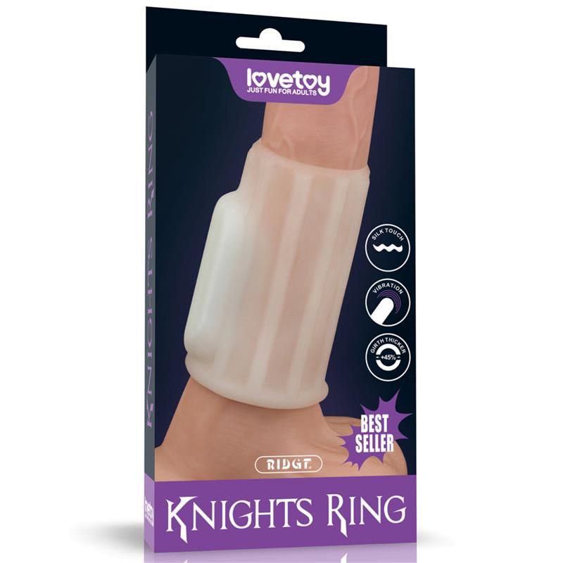 Vibrating Penis Sleeve Ridge Knights Vibrating Penis Sleeve Ridge Knights