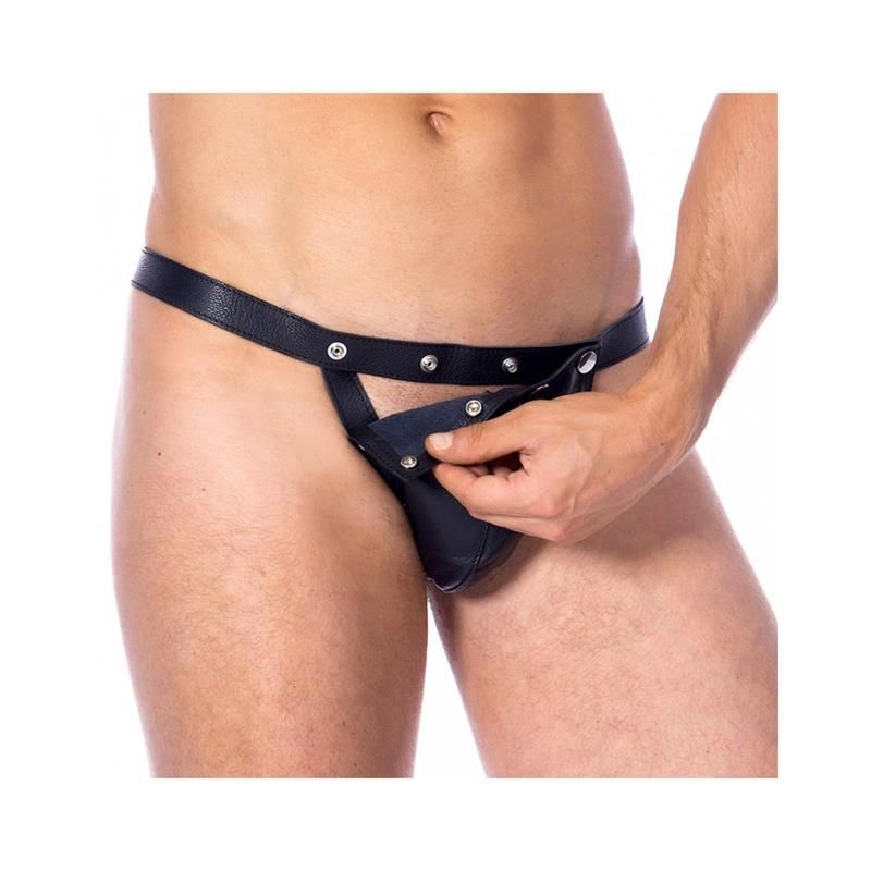 Leather Adjustable Briefs One Size Leather Adjustable Briefs One Size