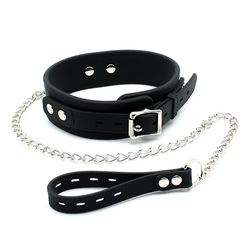 Collar with Leash Silicone Collar with Leash Silicone