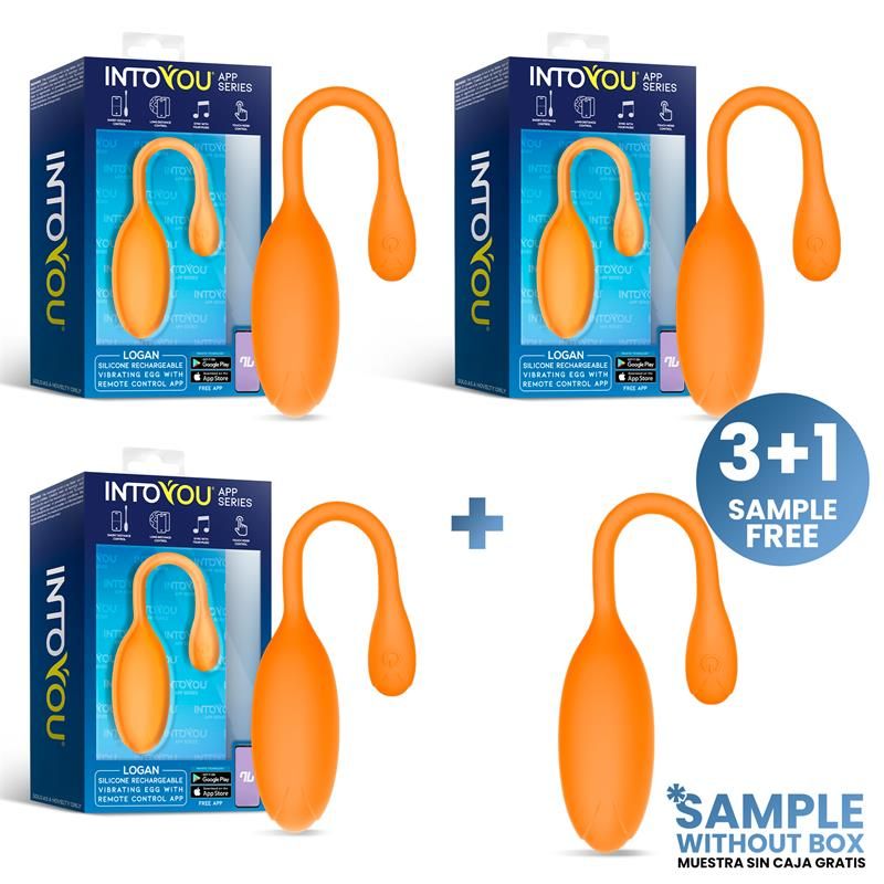 Pack 3 + Tester Logan Vibrating Egg with APP Unibody Pack 3 + Tester Logan Vibrating Egg with APP Unibody