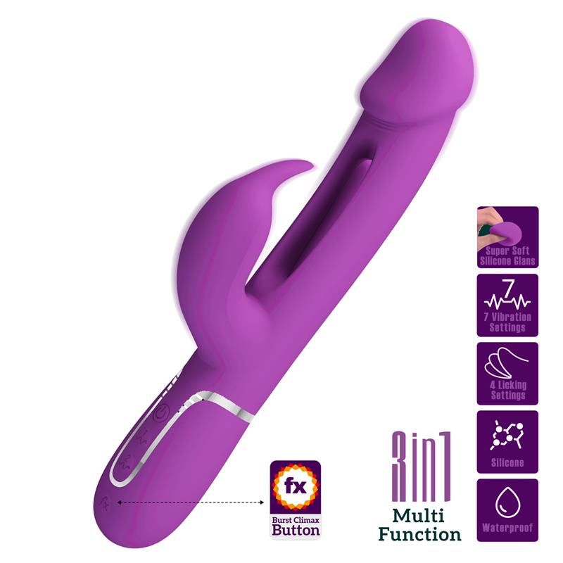 Kampas Vibrator With Licking Lilac Kampas Vibrator With Licking Lilac