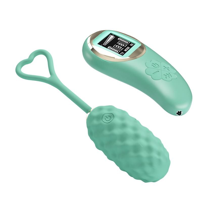 Vivian Vibrating Egg with Digital Screen Remote Control Green Vivian Vibrating Egg with Digital Screen Remote Control Green