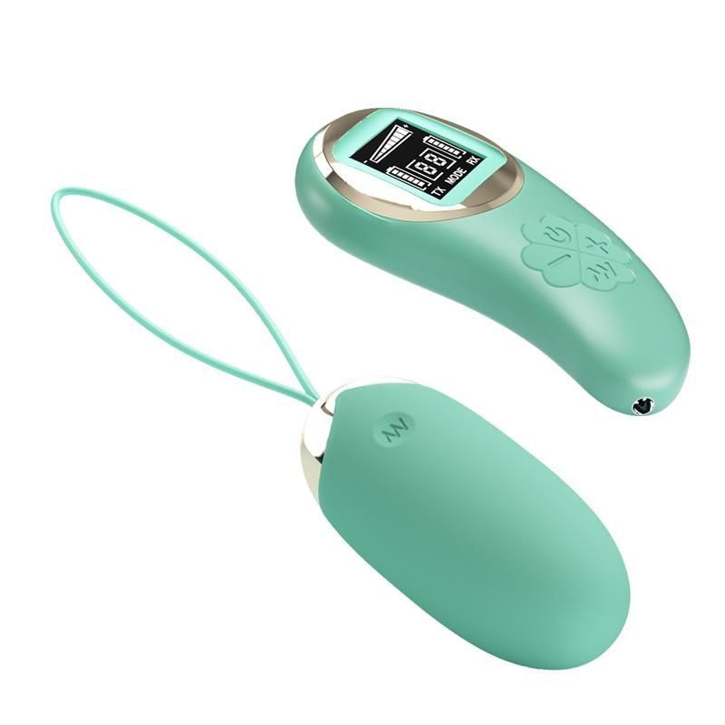 Mina Vibrating Egg with Digital Screen remote control green Mina Vibrating Egg with Digital Screen remote control green