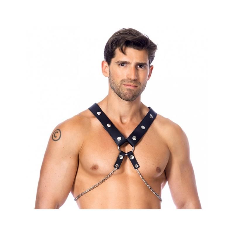 Leather Harness with Chains Leather Harness with Chains