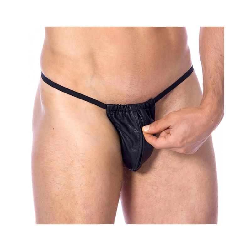 Leather Adjustable G-string One size Leather Adjustable G-string One size