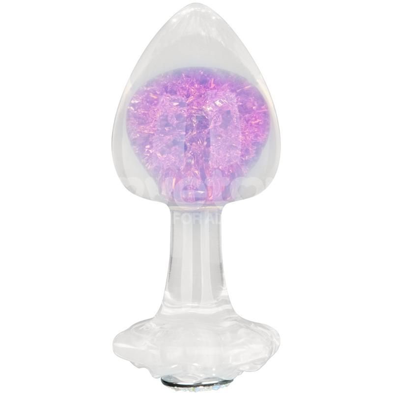 Gemoria Silicone Butt Plug with Crystal Sphere Gemoria Silicone Butt Plug with Crystal Sphere