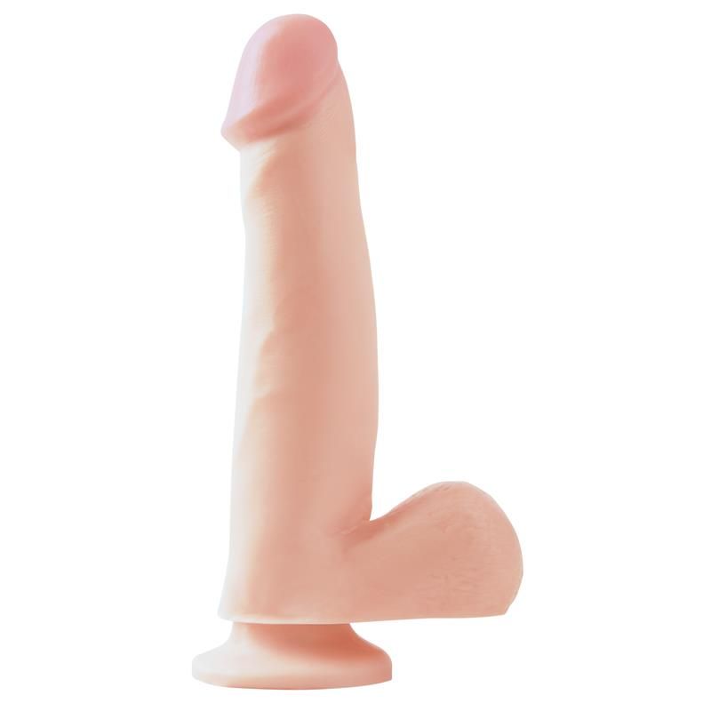 Dildo with Testicles and Suction Cup - Flesh 19 cm Dildo with Testicles and Suction Cup - Flesh 19 cm