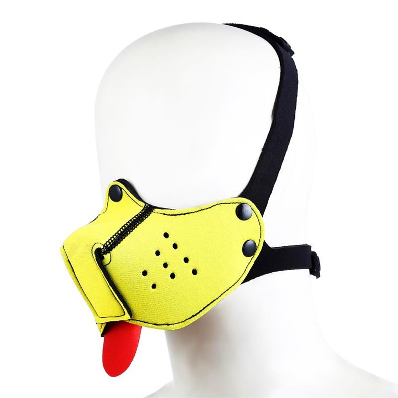 Neoprene Puppy Face Mask Yellow Neoprene Puppy Face Mask Yellow