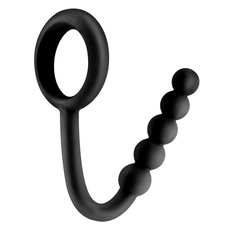 Fetish Fantasy Elite Ball Cinch with Anal Bead Black Fetish Fantasy Elite Ball Cinch with Anal Bead Black