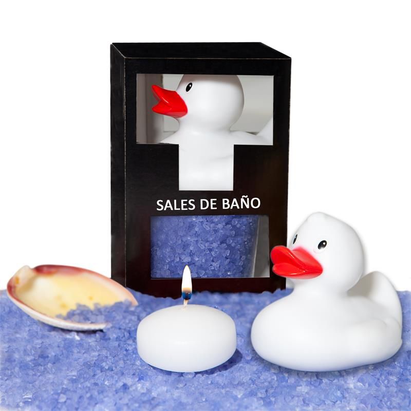 Bath Salts Set Lavender Duck, Candle and Shell 150gr Bath Salts Set Lavender Duck, Candle and Shell 150gr