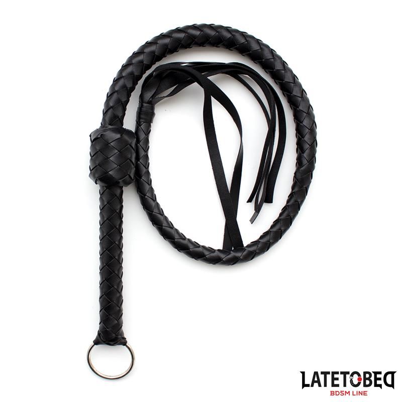 Braided Whip Black 116cm Braided Whip Black 116cm